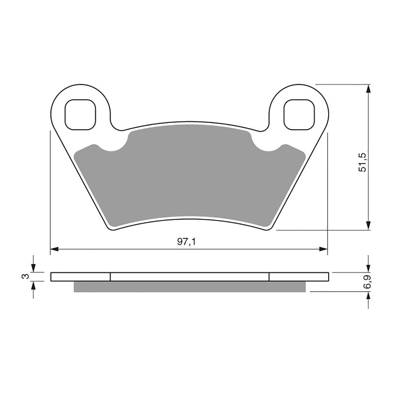 Load image into Gallery viewer, GOLDfren Brake Pads - K5 Off-Road Racing