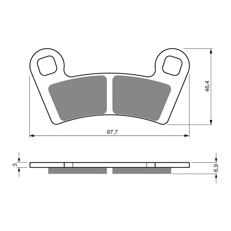 Load image into Gallery viewer, GOLDfren Brake Pads - K5 Off-Road Racing