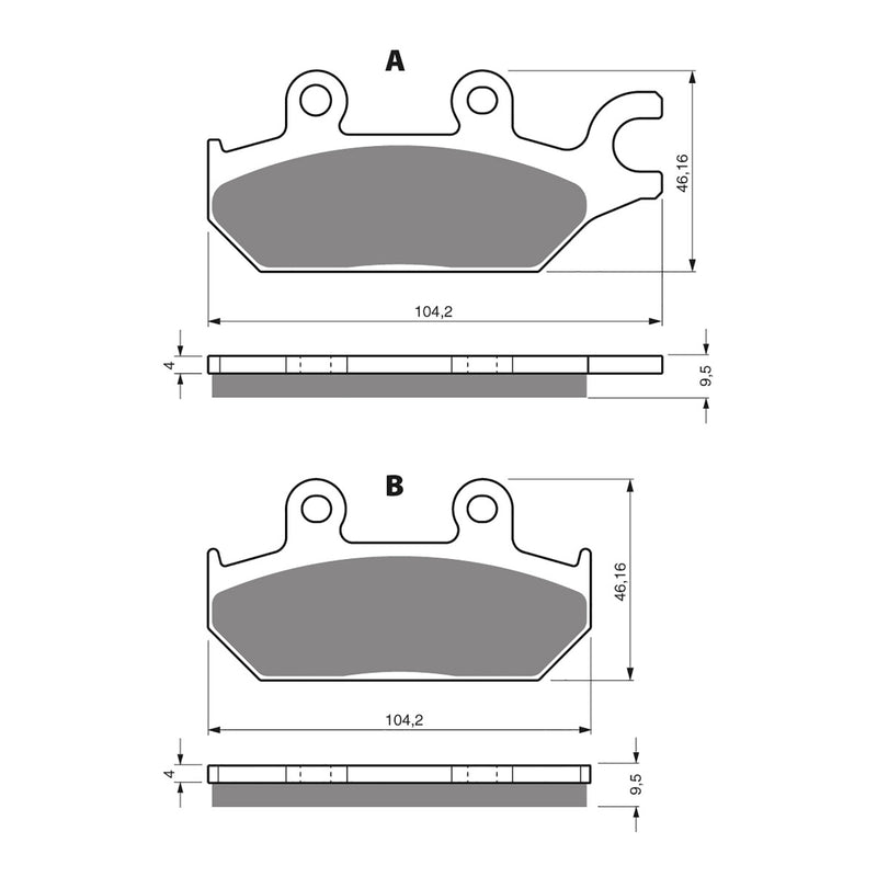 Load image into Gallery viewer, GOLDfren Brake Pads - K5 Off-Road Racing