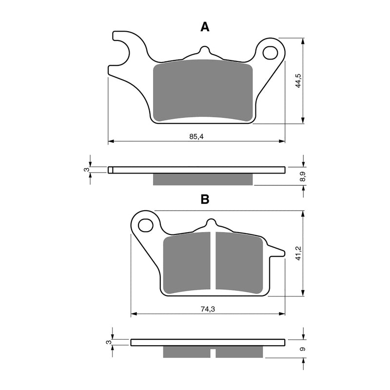 Load image into Gallery viewer, GOLDfren Brake Pads - S3 Sintered Sports