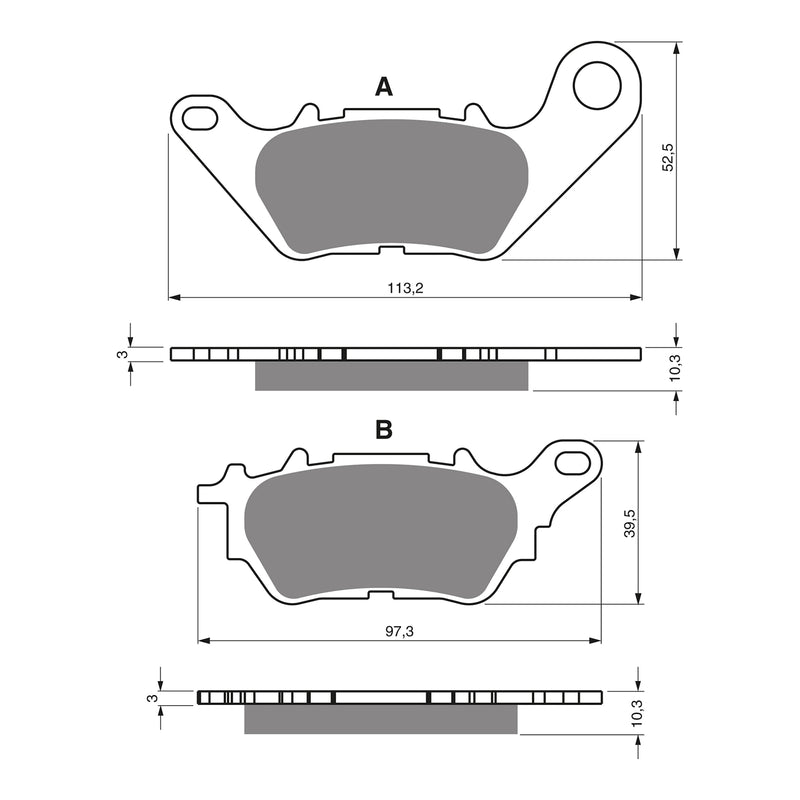 Load image into Gallery viewer, GOLDfren Brake Pads - S3 Sintered Sports