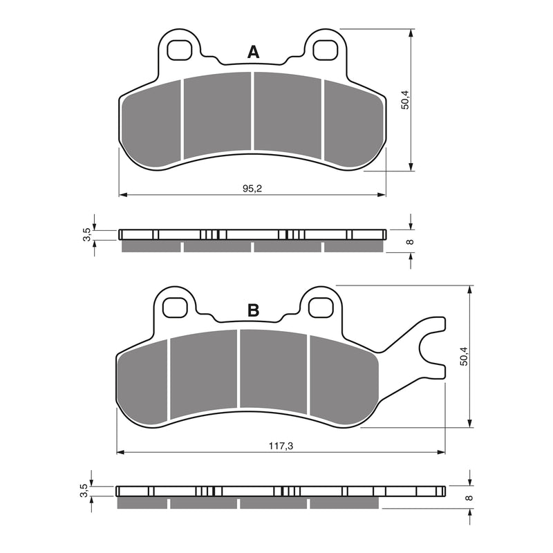 Load image into Gallery viewer, GOLDfren Brake Pads - K5 Off-Road Racing