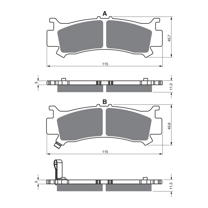 Load image into Gallery viewer, GOLDfren Brake Pads - K5 Off-Road Racing