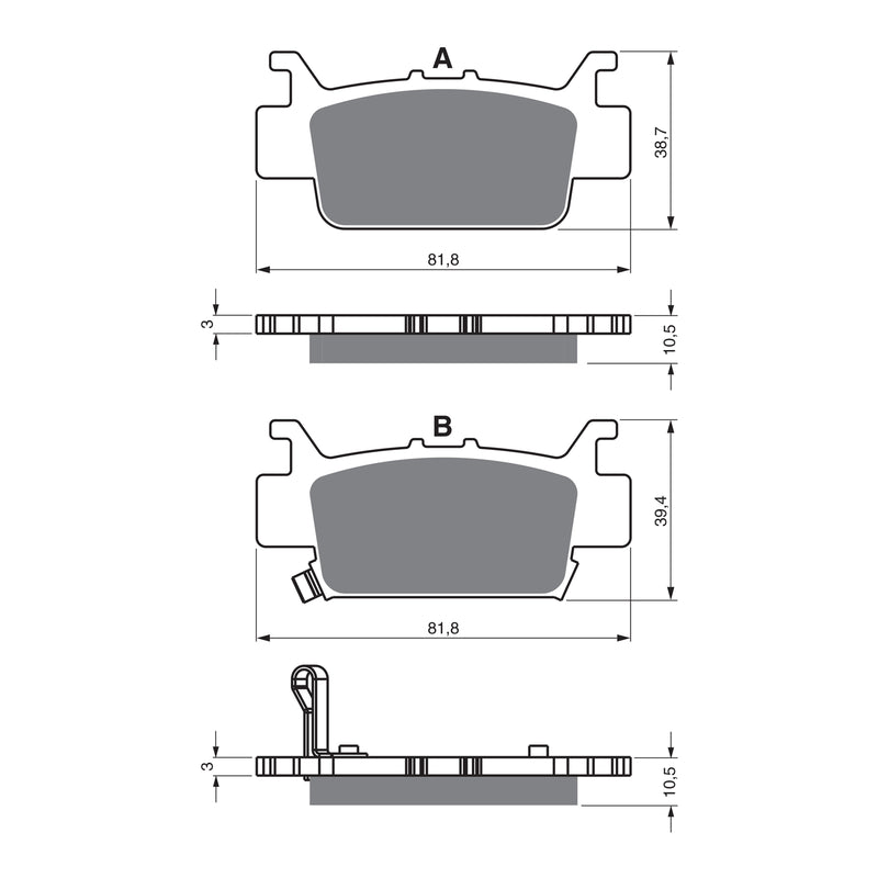 Load image into Gallery viewer, GOLDfren Brake Pads - K5 Off-Road Racing
