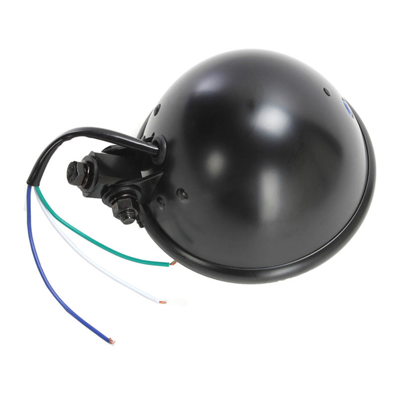 Load image into Gallery viewer, WHITES HEADLIGHT BATES 5 3/4 BTM MNT H4 60/55w BLK