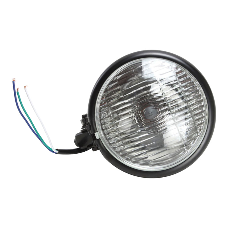 Load image into Gallery viewer, WHITES HEADLIGHT BATES 5 3/4 BTM MNT H4 60/55w BLK