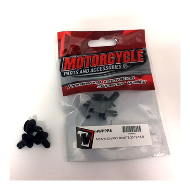Load image into Gallery viewer, Whites Nylon Pry Rivets - M8 (10 Pack)
