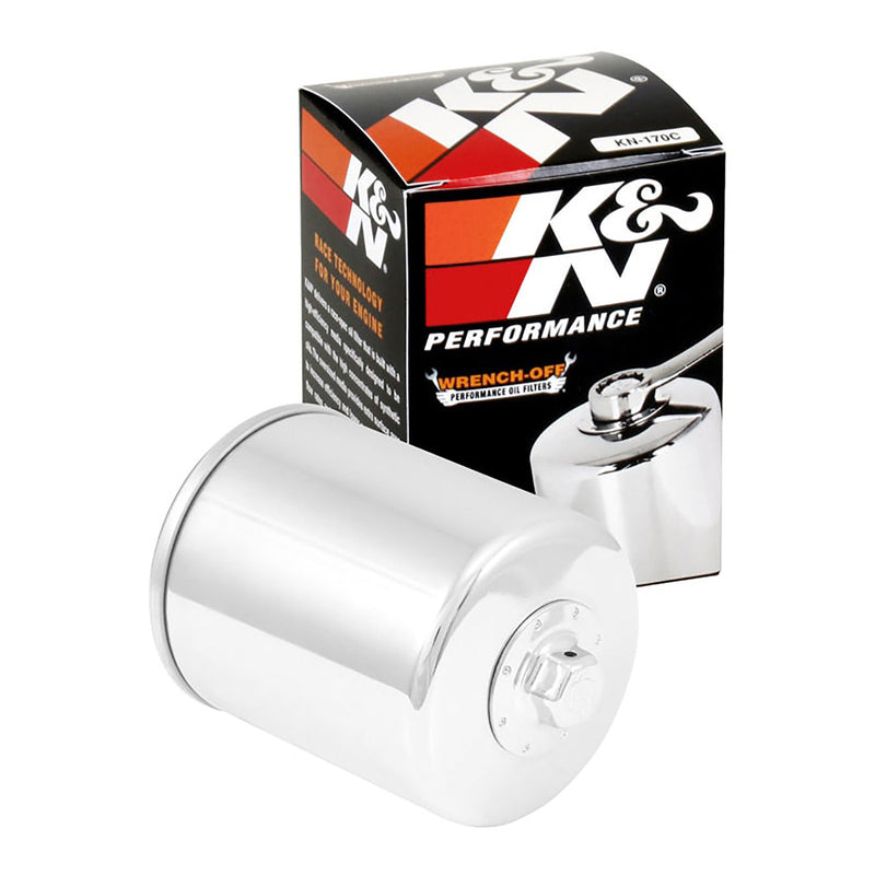 Load image into Gallery viewer, K&N Oil Filter - Chrome (HF170)