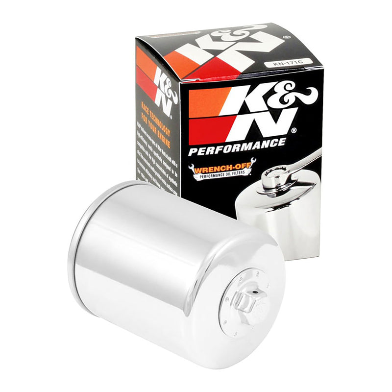 Load image into Gallery viewer, K&N Oil Filter - Chrome (HF171)