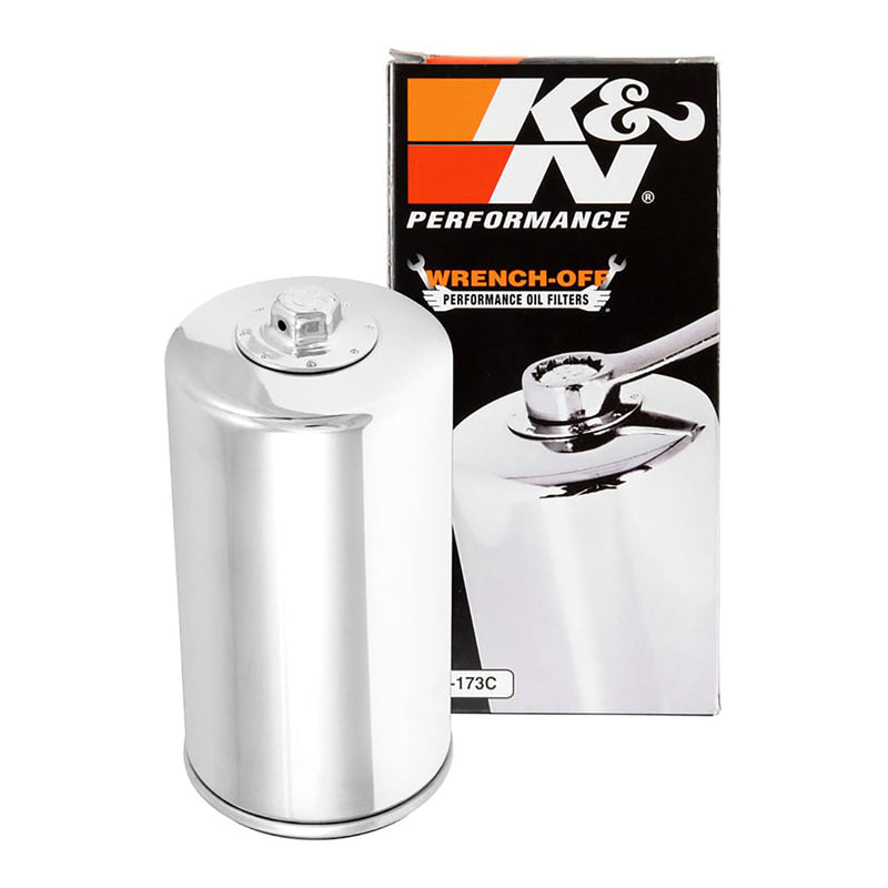 Load image into Gallery viewer, K&N Oil Filter - Chrome (HF173)