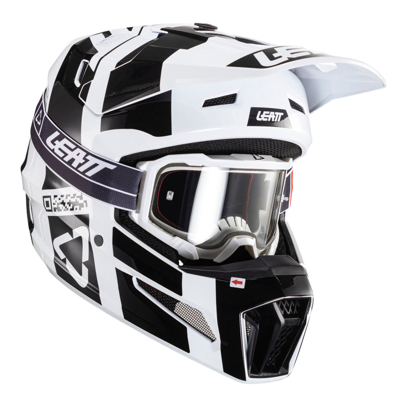 Load image into Gallery viewer, Leatt 2024 3.5 Helmet & Goggle Kit - Black / White