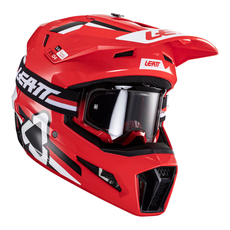 Load image into Gallery viewer, Leatt 2024 3.5 Helmet & Goggle Kit - Red