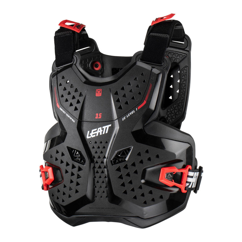 Load image into Gallery viewer, Leatt 3.5 Junior Chest Protector - Black / Red (L/XL/147-159cm)