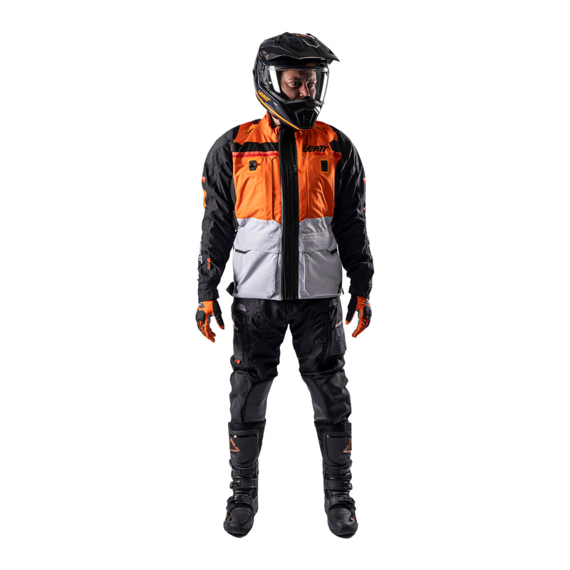 Load image into Gallery viewer, Leatt 7.5 ADV Rally HydraDri Jacket - Orange / Grey
