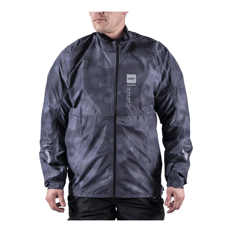 Load image into Gallery viewer, Leatt ADV Rain Cover Jacket - Camo Black / Grey