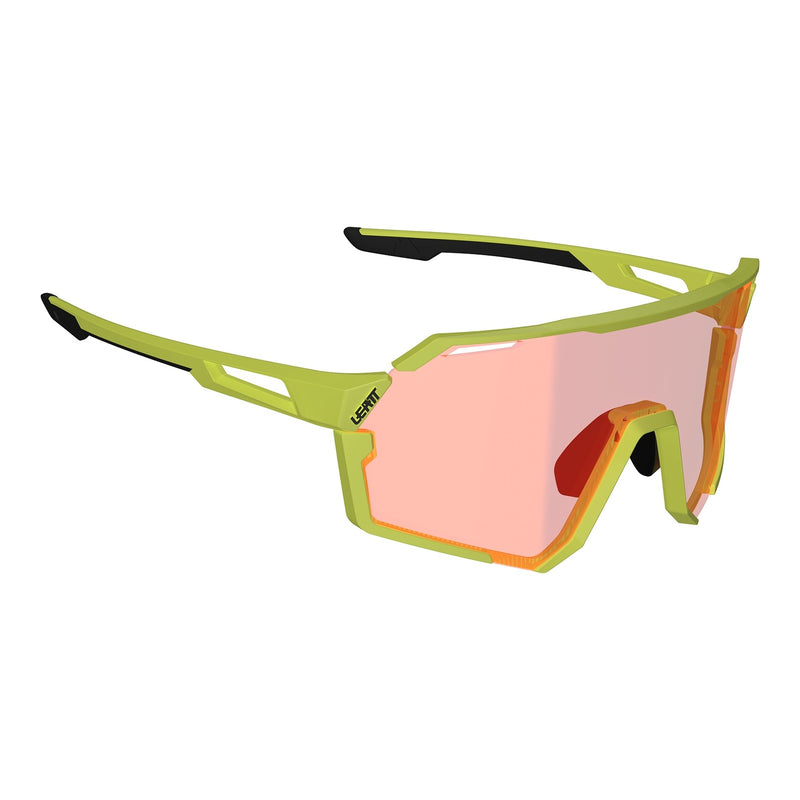 Load image into Gallery viewer, Leatt RideViz Pro Sunglasses - Neon Yellow Iriz Cryztal Red 13 VLT