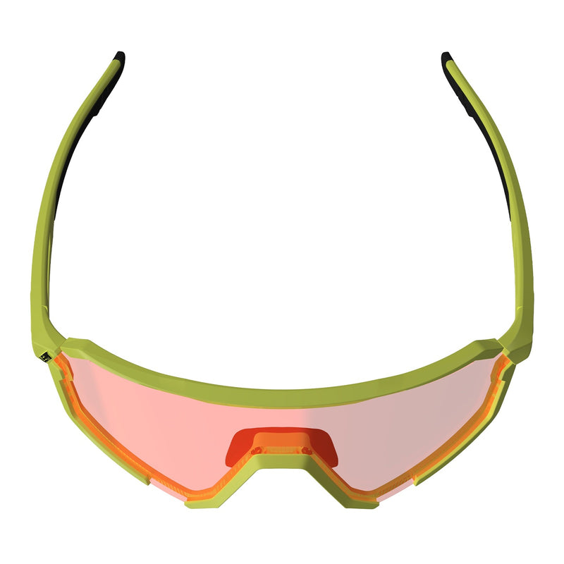 Load image into Gallery viewer, Leatt RideViz Pro Sunglasses - Neon Yellow Iriz Cryztal Red 13 VLT