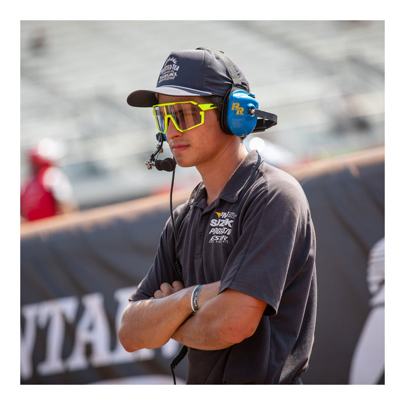 Load image into Gallery viewer, Leatt RideViz Pro Sunglasses - Neon Yellow Iriz Cryztal Red 13 VLT