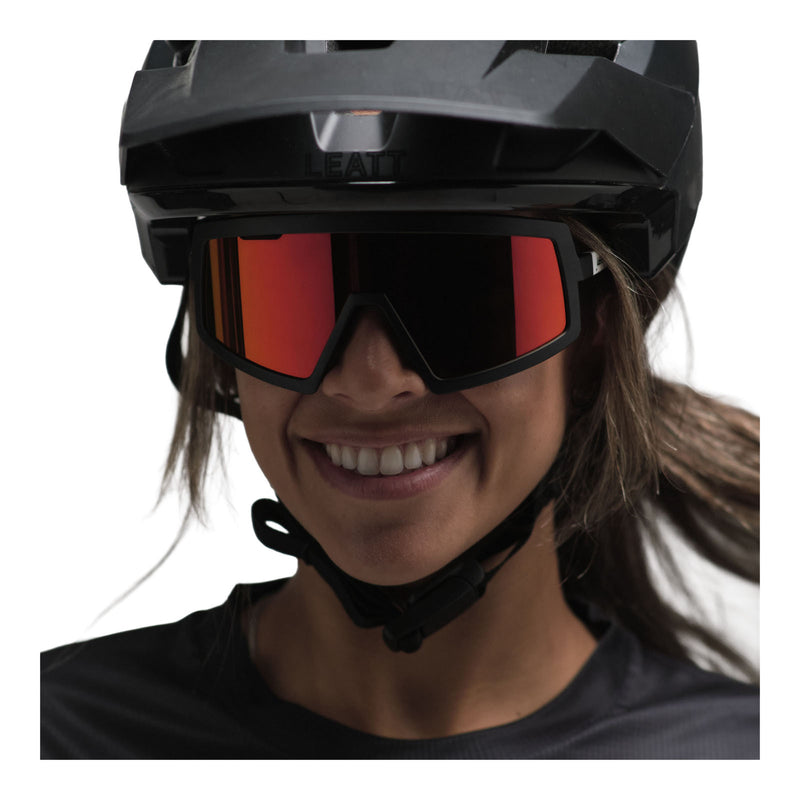 Load image into Gallery viewer, Leatt MadViz One Sunglasses - Black / White Iriz Red 15 VLT