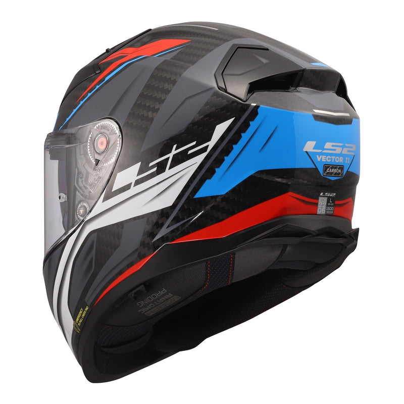 Load image into Gallery viewer, LS2 FF811 Vector II Savage Helmets - White / Blue / Red