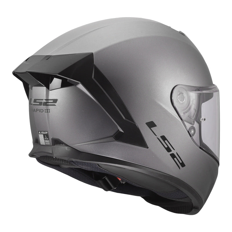 Load image into Gallery viewer, LS2 FF820 Rapid III Solid Helmet - Matte Titanium