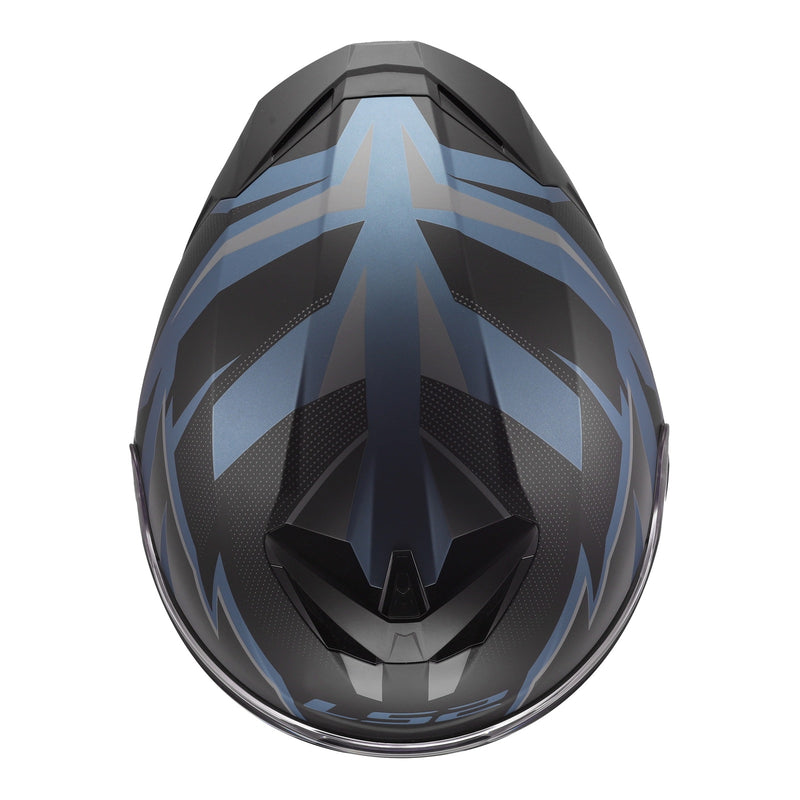 Load image into Gallery viewer, LS2 FF820 Rapid III Xtrem Helmet - Black / Blue Petrol