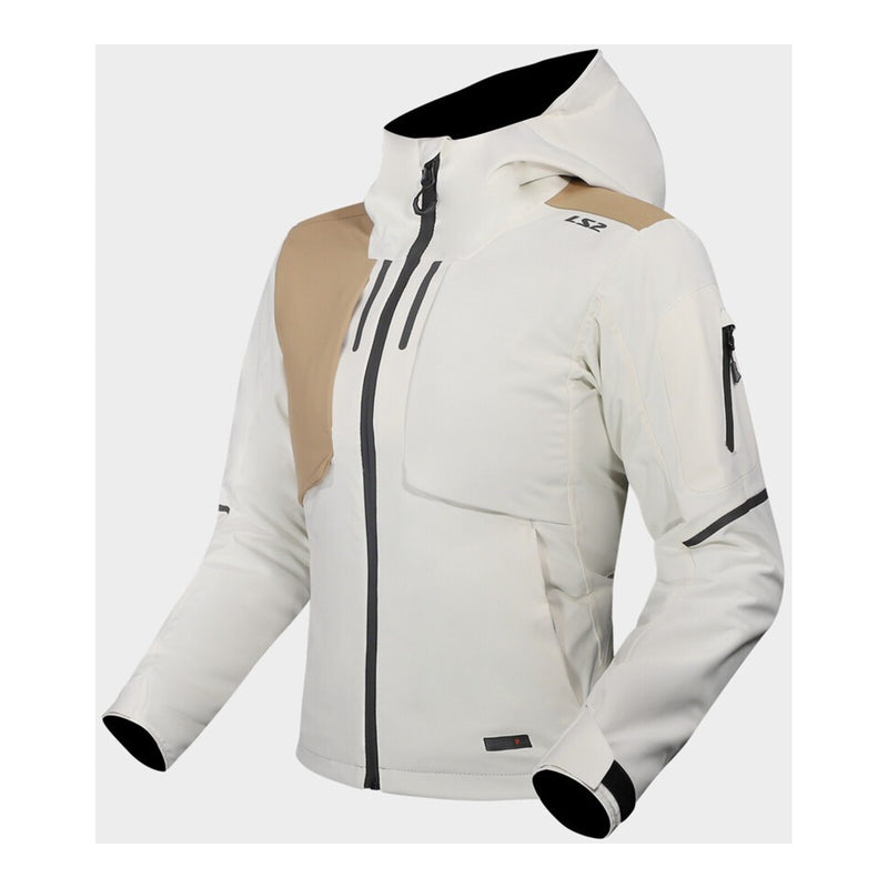 Load image into Gallery viewer, LS2 Axel Womens Jacket - Light Grey/Khaki (M)