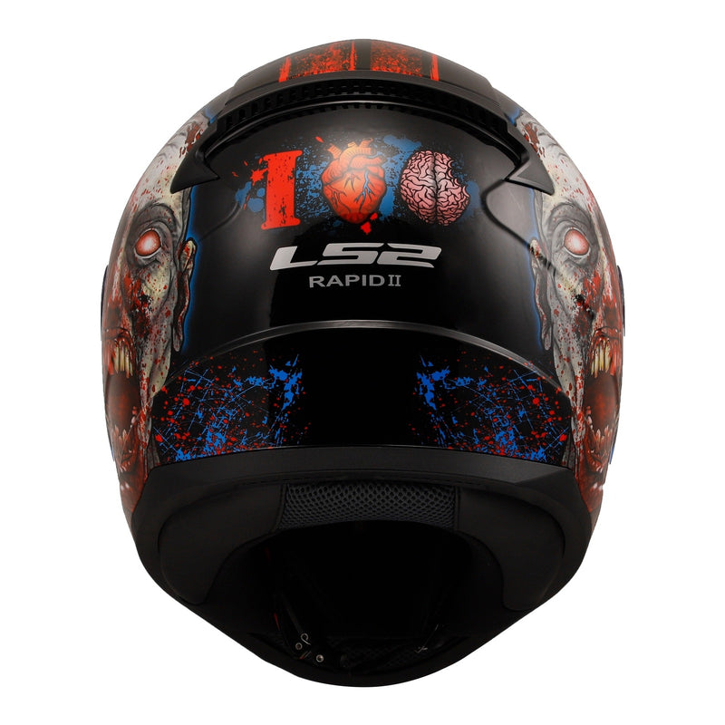 Load image into Gallery viewer, LS2 FF353 Rapid II Zombie - Matte Black / Red / White