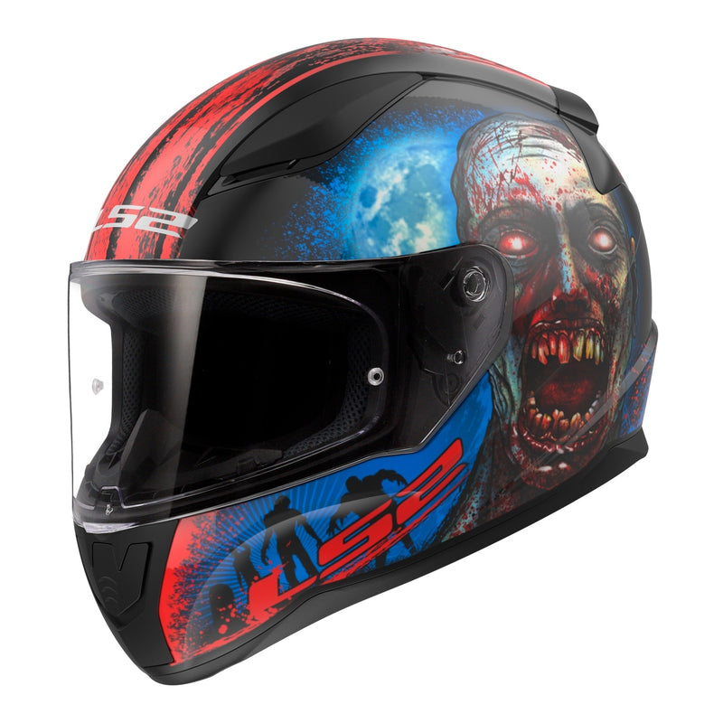 Load image into Gallery viewer, LS2 FF353 Rapid II Zombie - Matte Black / Red / White