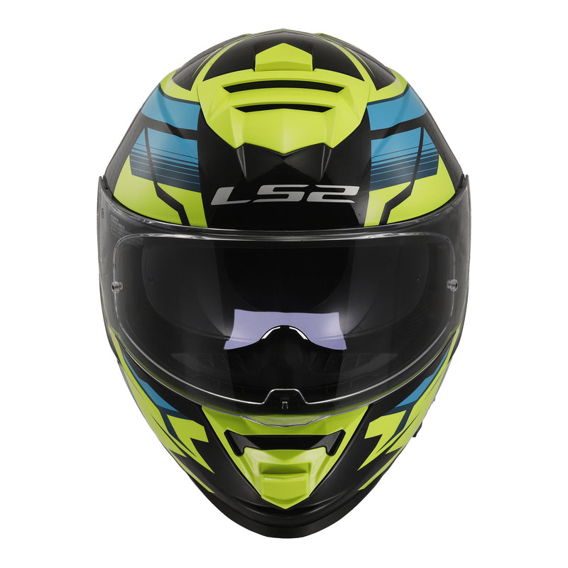 Load image into Gallery viewer, LS2 FF800 Storm II Tracker Helmet - Black / Hi-Vis Yellow 06