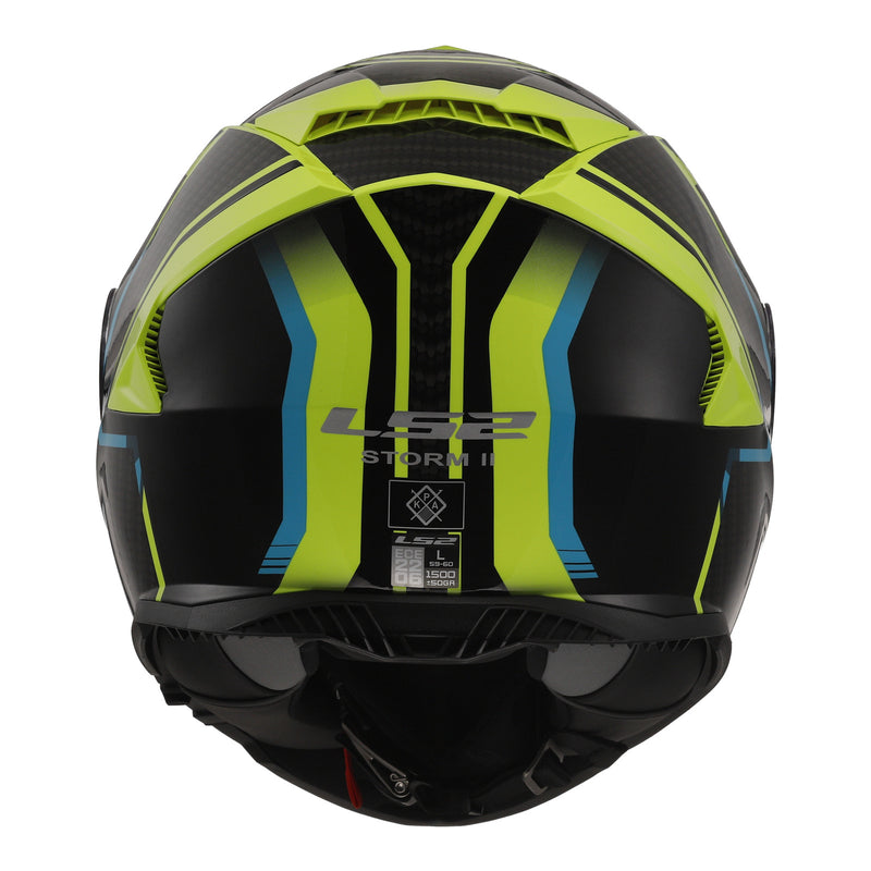 Load image into Gallery viewer, LS2 FF800 Storm II Tracker Helmet - Black / Hi-Vis Yellow 06
