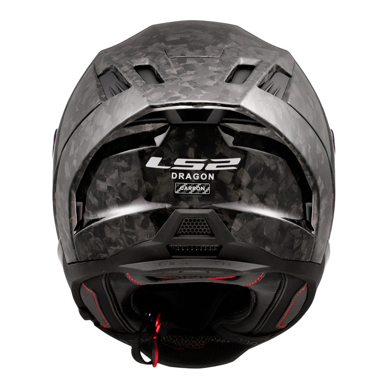 Load image into Gallery viewer, LS2 FF807 Dragon Forged Helmet - Gloss Carbon 06