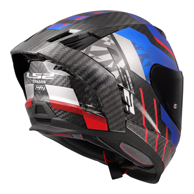 Load image into Gallery viewer, LS2 FF807 Dragon Trax - Blue / Red / Carbon 06