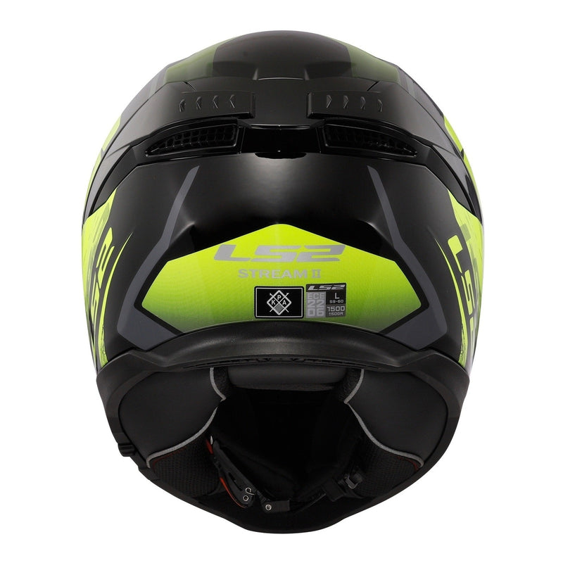 Load image into Gallery viewer, LS2 FF808 Stream II Fury - Black / Hi-Vis Yellow 06