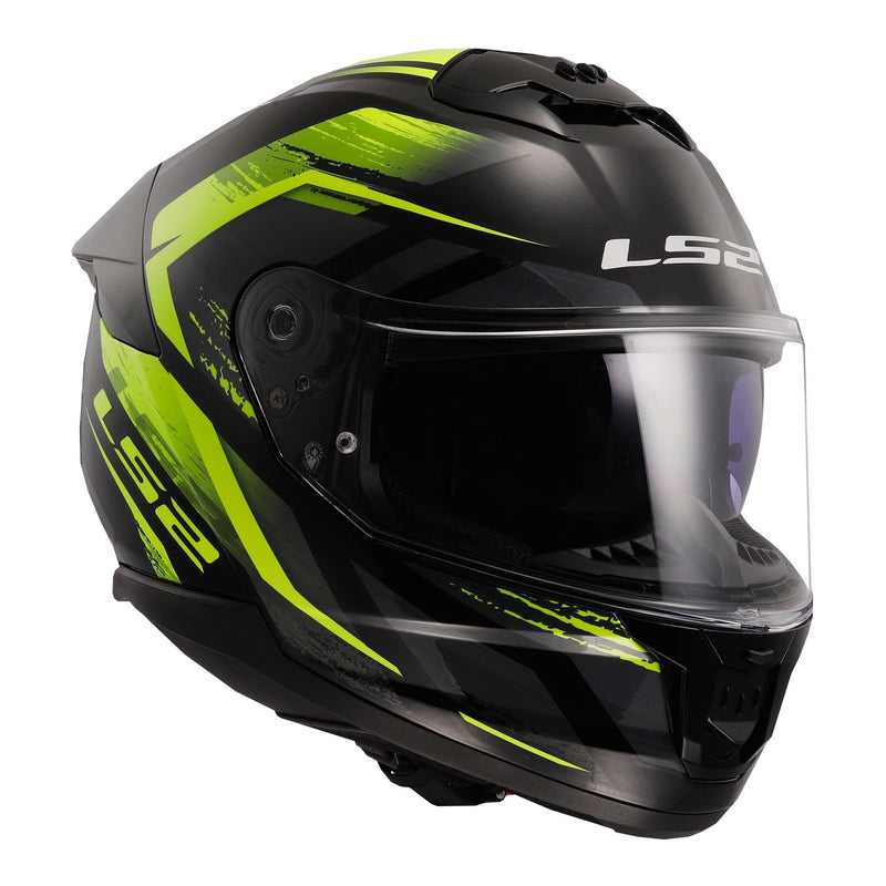 Load image into Gallery viewer, LS2 FF808 Stream II Fury - Black / Hi-Vis Yellow 06