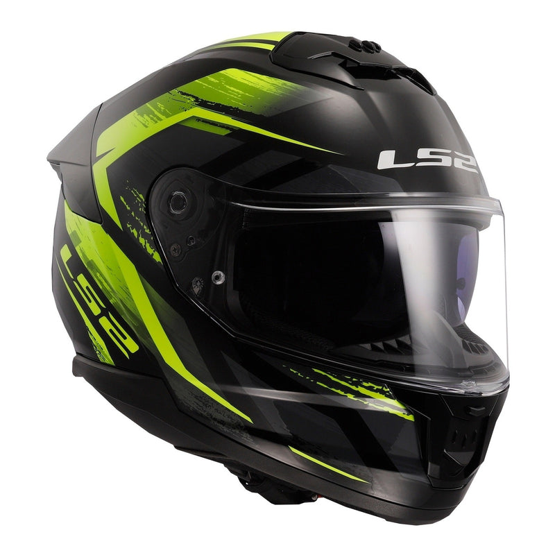 Load image into Gallery viewer, LS2 FF808 Stream II Fury - Black / Hi-Vis Yellow 06