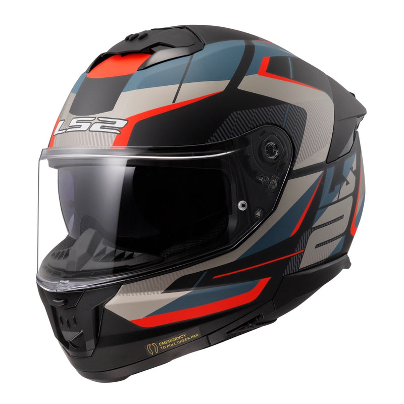 Load image into Gallery viewer, LS2 FF808 Stream II Road - Matte Black / Blue