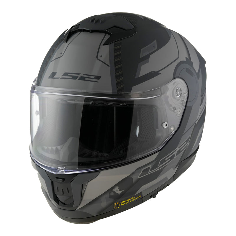 Load image into Gallery viewer, LS2 FF808 Stream II Shadow - Matte Titanium / Grey