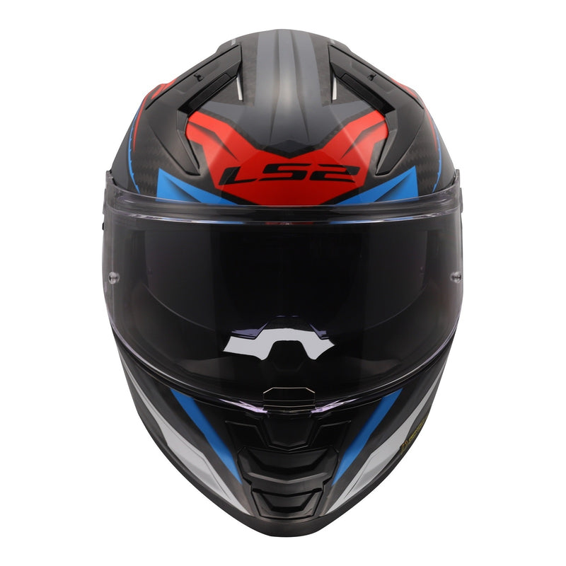 Load image into Gallery viewer, LS2 FF811 Vector II Carbon Savage Helmets - White / Blue / Red
