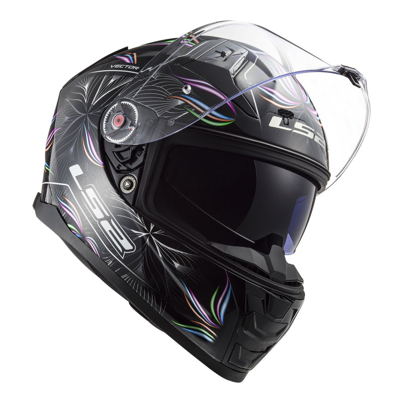 Load image into Gallery viewer, LS2 FF811 Vector II Tropical Helmet - Black / White