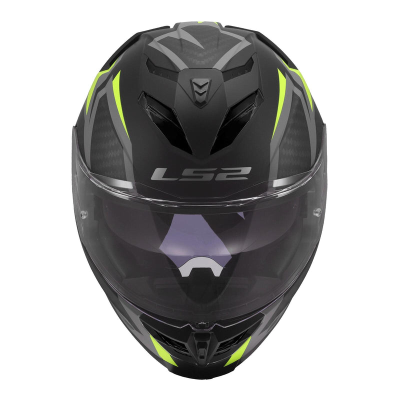 Load image into Gallery viewer, LS2 FF818 Storm III Dynamo Helmet - Black / Hi-Vis Yellow