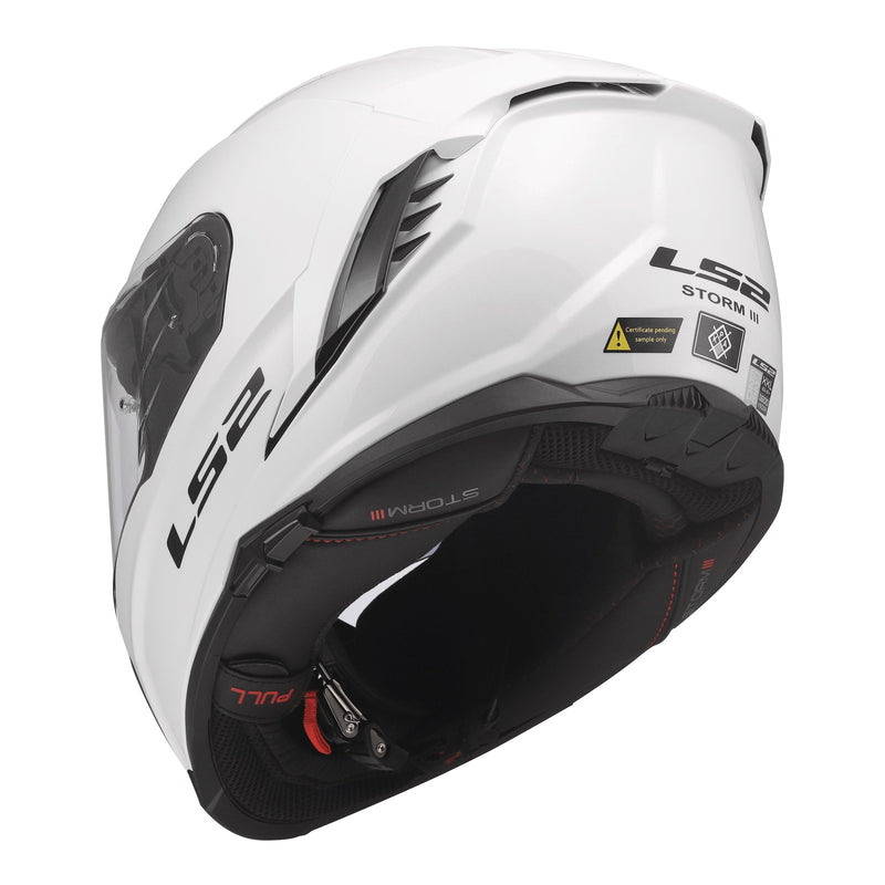 Load image into Gallery viewer, LS2 FF818 Storm III Helmet - Gloss White