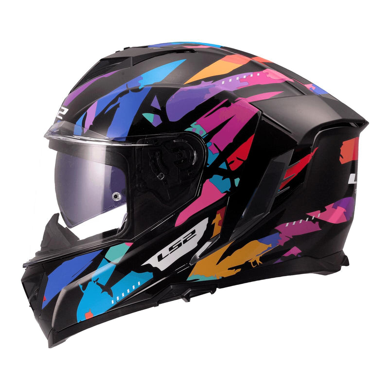 Load image into Gallery viewer, LS2 FF818 Storm III Kaos Helmet - Black / Purple