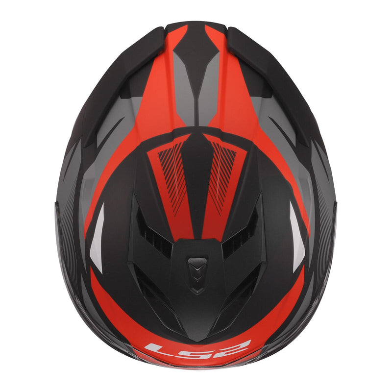 Load image into Gallery viewer, LS2 FF818 Storm III Komai Helmet - Black / Red