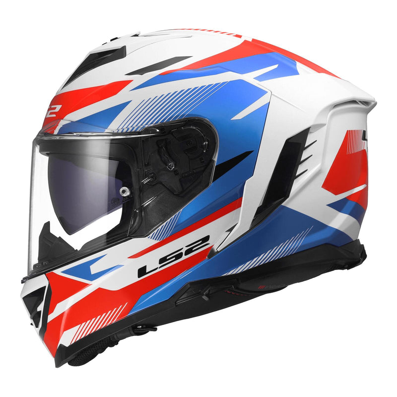 Load image into Gallery viewer, LS2 FF818 Storm III Komai Helmet - White / Blue / Red