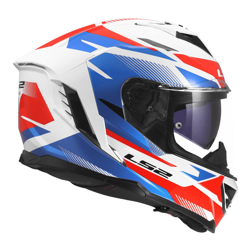 Load image into Gallery viewer, LS2 FF818 Storm III Komai Helmet - White / Blue / Red