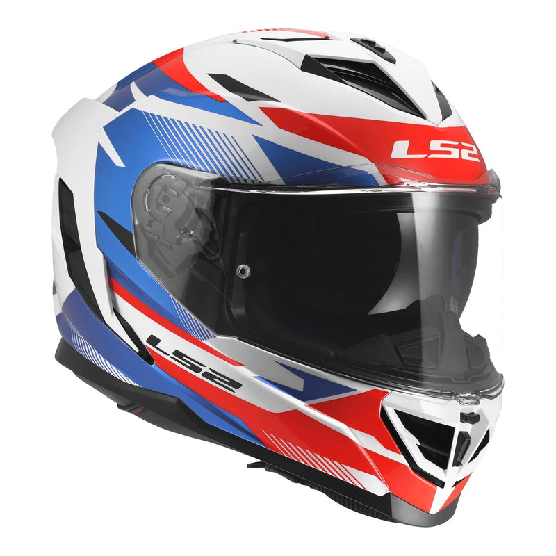 Load image into Gallery viewer, LS2 FF818 Storm III Komai Helmet - White / Blue / Red