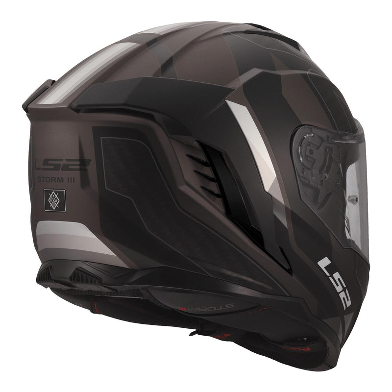 Load image into Gallery viewer, LS2 FF818 Storm III Sporty Helmet - Black / Grey