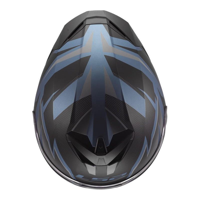 Load image into Gallery viewer, LS2 FF820 Rapid III Xtrem Helmet - Black / Blue Petrol