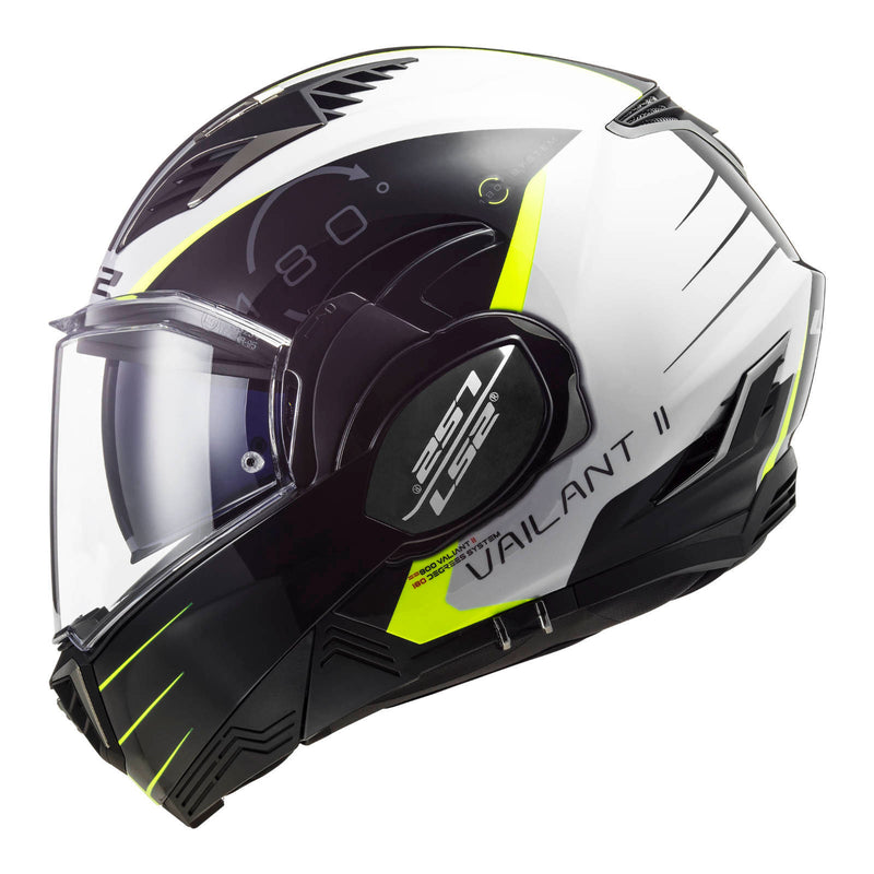 Load image into Gallery viewer, LS2 FF900 Valiant II Codex Helmet - White / Black